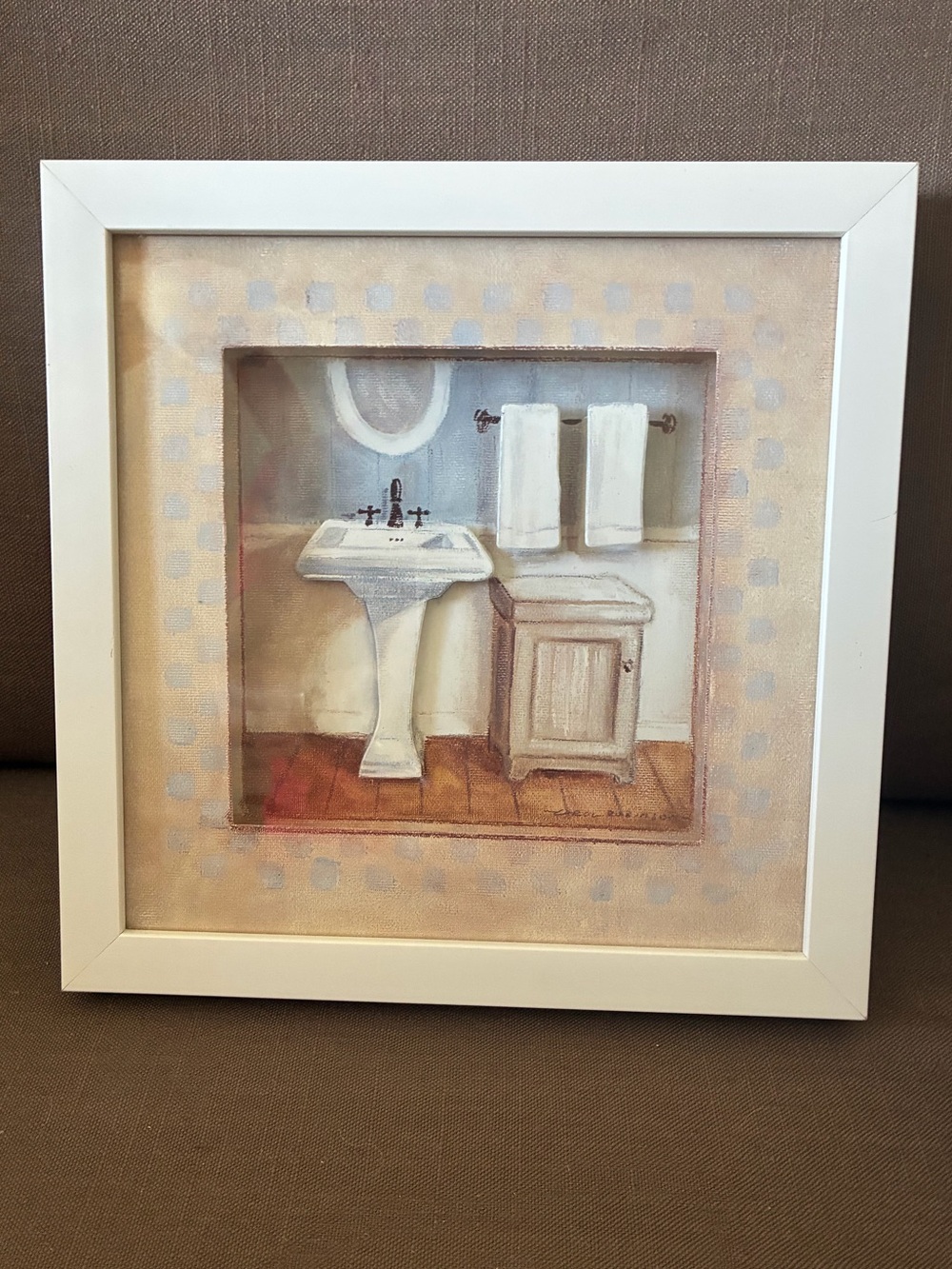 New bathroom photo framed